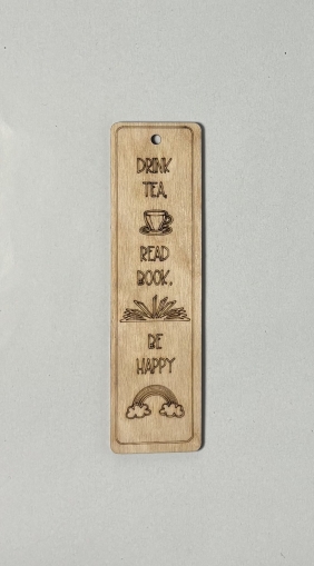 Книгоразделител - DRINK TEA, READ BOOK, BE HAPPY